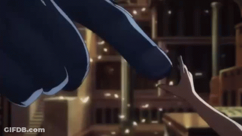 Cartoon Character Pointing In Front Of City GIF