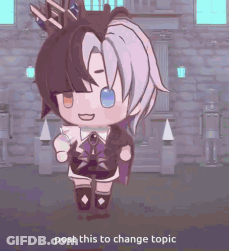 Cartoon Character Post This To Change Topic GIF