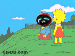 Cartoon Character Pulling Toy Train With Letter S GIF
