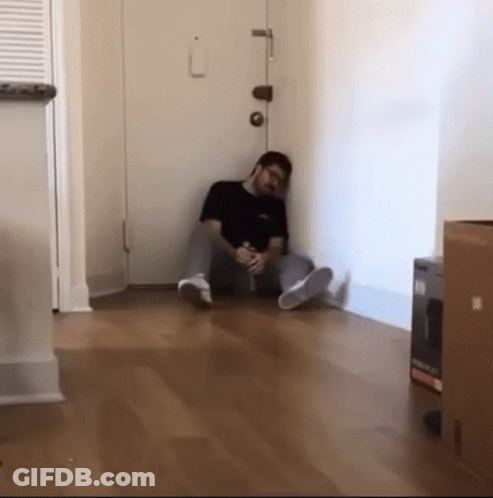 Cartoon Character Reading Book With Rocking Horse GIF