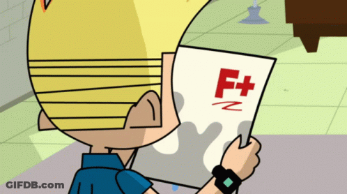 Cartoon Character Reading Paper GIF