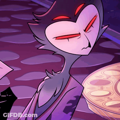 Cartoon Character Red Eyes Number 2 GIF