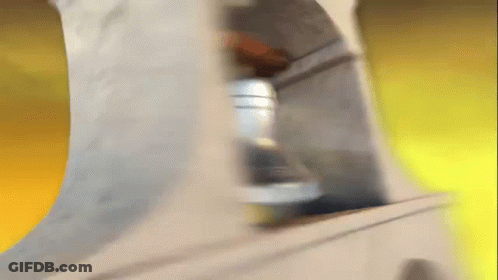 Cartoon Character Riding Skateboard GIF