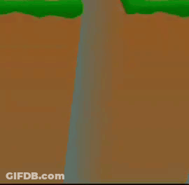 Cartoon Character Riding Skateboard On Dirt Road GIF