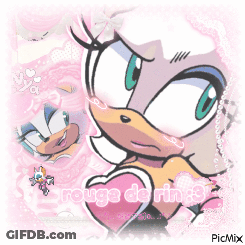 Cartoon Character Rouge De Rin 3 GIF