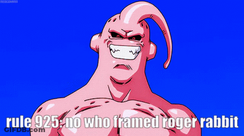 Cartoon Character Rule 925 No Who Framed Roger Rabbit GIF