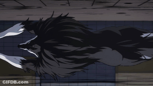 Cartoon Character Running Down Hallway With Window GIF