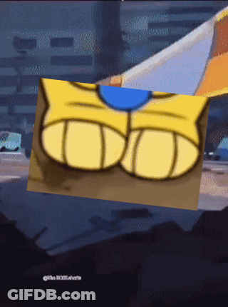 Cartoon Character's Face GIF