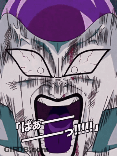 Cartoon Character's Face With Japanese Writing GIF