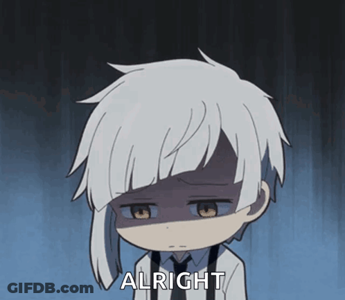 Cartoon Character Saying Alright GIF