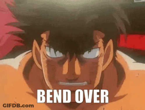 Cartoon Character Saying Bend Over GIF