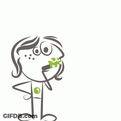 Cartoon Character Saying Bon Anniversaire GIF