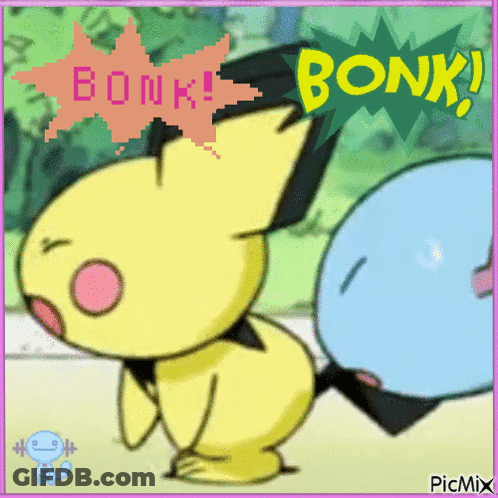 Cartoon Character Saying Bonk GIF