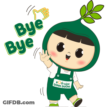 Cartoon Character Saying Bye Bye GIF