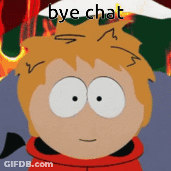Cartoon Character Saying Bye Chat GIF