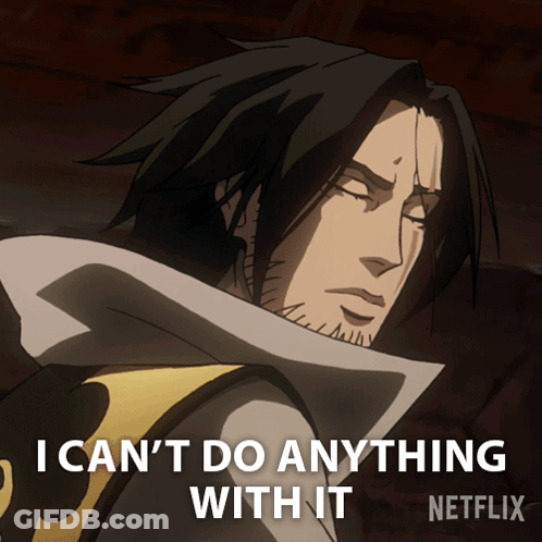 Cartoon Character Saying Can't Do Anything GIF