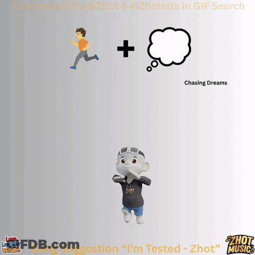 Cartoon Character Saying Chasing Dreams GIF