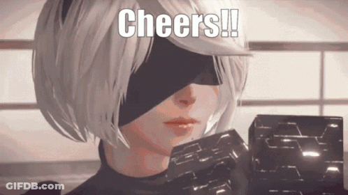 Cartoon Character Saying Cheers GIF