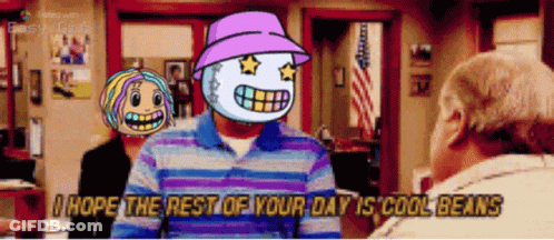 Cartoon Character Saying Cool Beans GIF