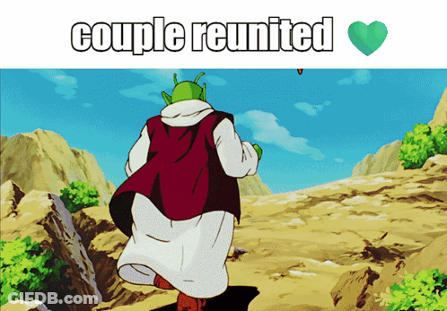 Cartoon Character Saying Couple Reunited GIF