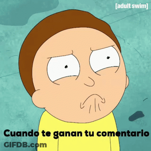 Cartoon Character Saying Cuando Te Ganan Tu Commentario GIF