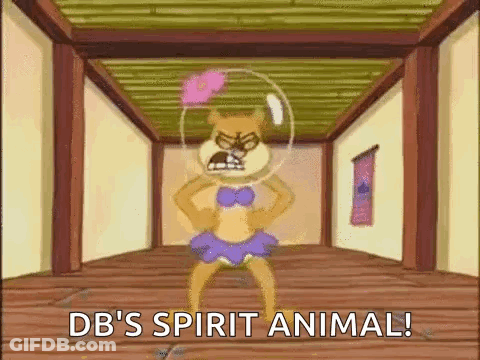Cartoon Character Saying DB's Spirit Animal GIF