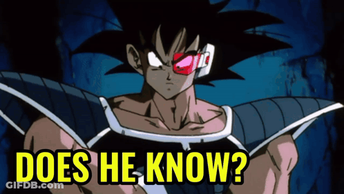 Cartoon Character Saying Does He Know GIF