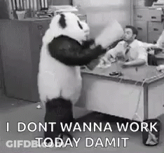 Cartoon Character Saying Don't Want To Work GIF