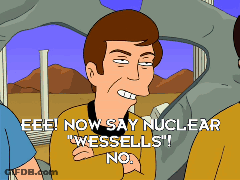 Cartoon Character Saying Eee Now Say Nuclear GIF