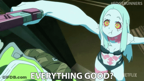 Cartoon Character Saying Everything Good Holding Gun GIF