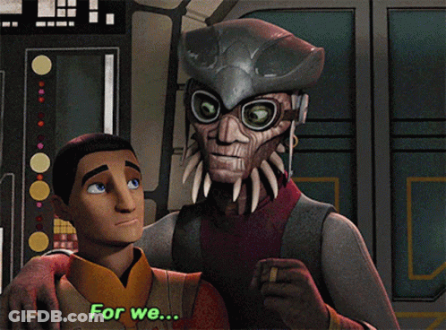 Cartoon Character Saying For We Are Desperate Next To Another GIF