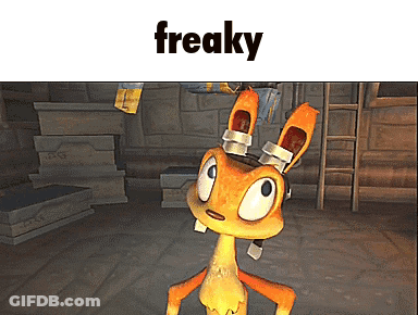 Cartoon Character Saying Freaky GIF