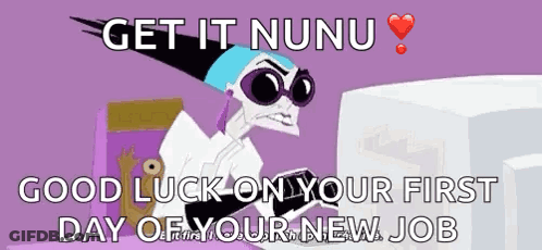 Cartoon Character Saying Get It Nunu Good Luck GIF