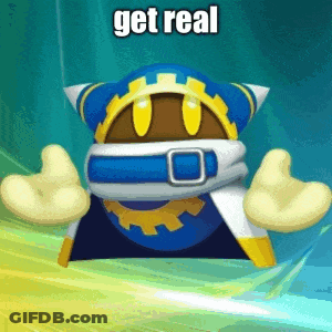 Cartoon Character Saying Get Real GIF
