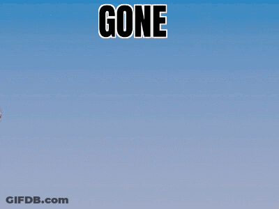 Cartoon Character Saying Gone GIF