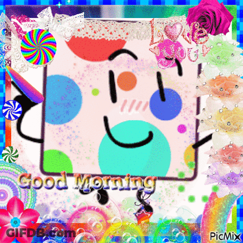 Cartoon Character Saying Good Morning GIF