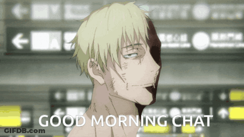 Cartoon Character Saying Good Morning Chat GIF