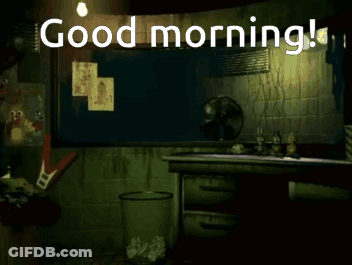 Cartoon Character Saying Good Morning GIF