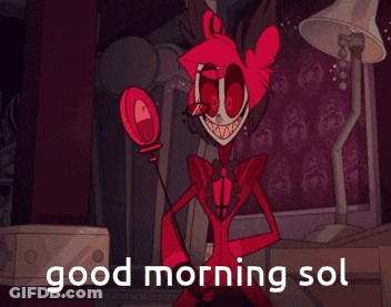 Cartoon Character Saying Good Morning Sol GIF