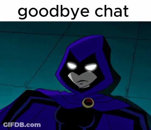 Cartoon Character Saying Goodbye Chat GIF