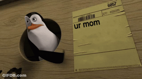 Cartoon Character Saying Great Argument! However, Your Mother! GIF
