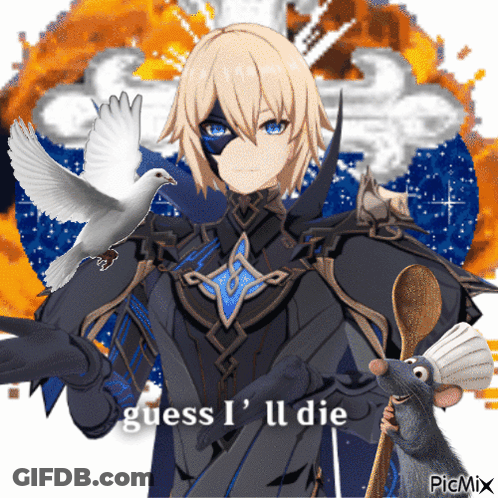 Cartoon Character Saying Guess I'll Die GIF