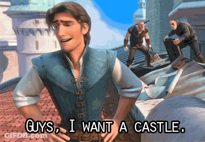 Cartoon Character Saying Guys I Want A Castle GIF