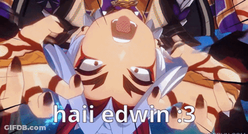 Cartoon Character Saying Haii Edwin 3 GIF