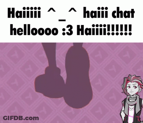 Cartoon Character Saying Haiii Chat Hellooo 3 Haiii GIF