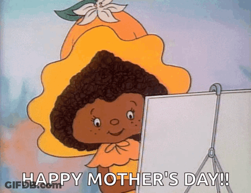 Cartoon Character Saying Happy Mothers Day GIF