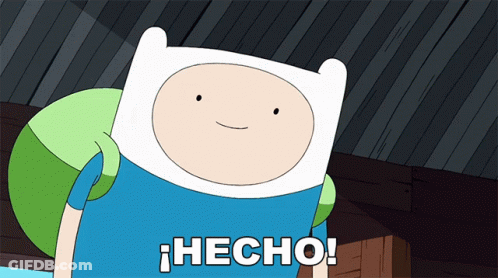 Cartoon Character Saying Hecho GIF