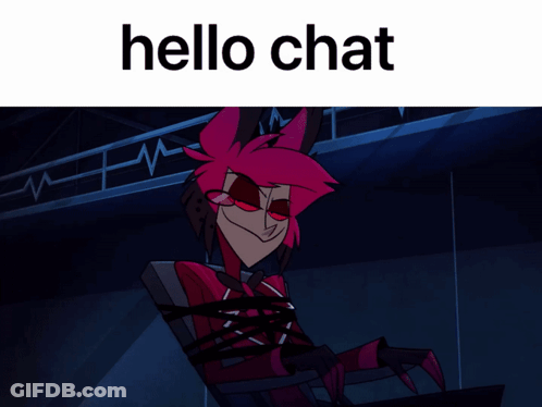 Cartoon Character Saying Hello Chat GIF