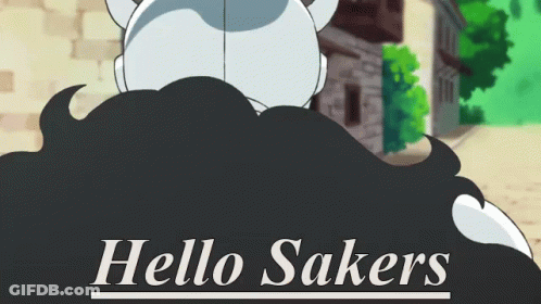 Cartoon Character Saying Hello Sakes GIF