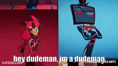 Cartoon Character Saying Hey Dudeman I'm A Dudeman GIF